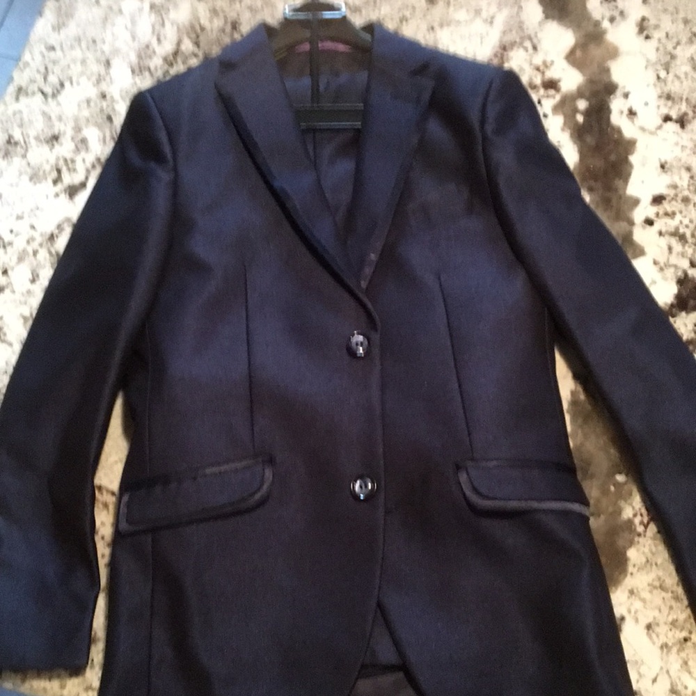 Gorgeous Navy blue 3 piece suit for a young boy.